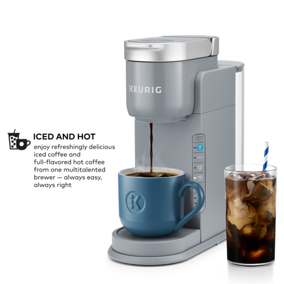 Keurig K-Iced Essentials Single Serve Coffee Maker, Gray