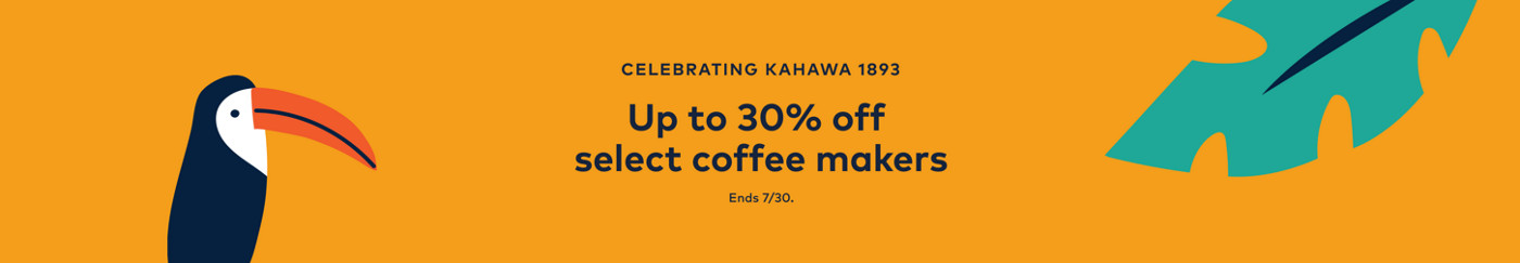 Get upt to 50% off coffee makers and accessories with code SUNSHINESALE