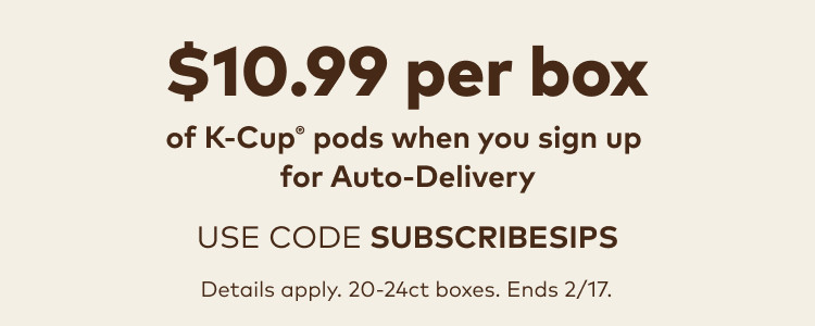 $9.99 for your first auto-delivery order