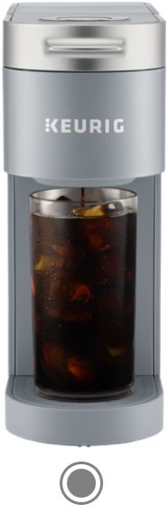 Single Serve K-Iced Plus™ Coffee Maker available in grey