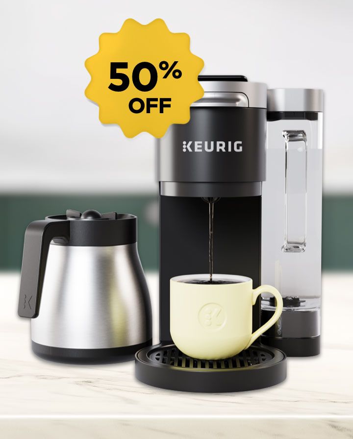 Save 50% on Your New Coffee Maker!