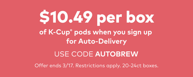 $10.49 for your first auto-delivery order