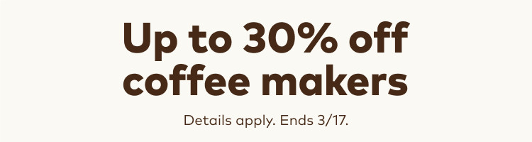 up to 30% off keurig coffee makers