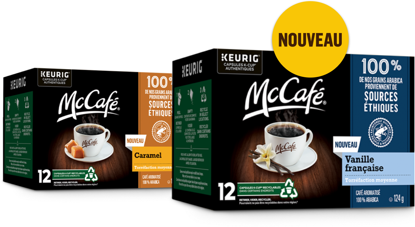 Café caramel et vanille française McCafé