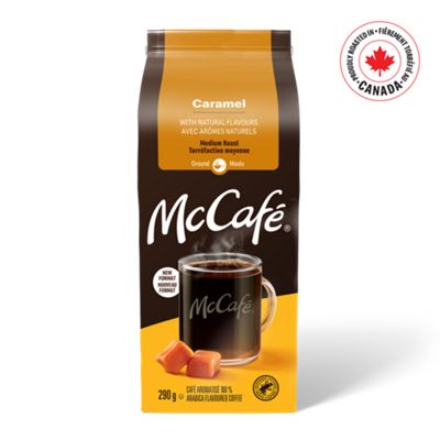 Café moulu de torréfaction moyenne aromatisé au caramel de qualité supérieure McCafé
