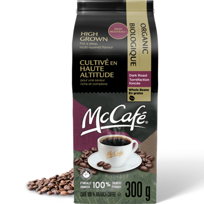 McCafé High Grown Organic Dark Roast Whole Beans