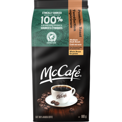 McCafé Premium Medium Dark Roast Whole Beans - 900g