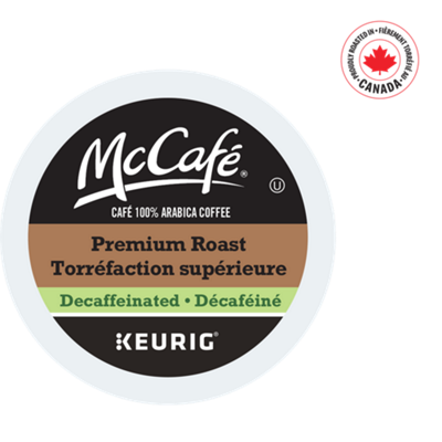 McCafé torréfaction supérieure décaféinée moyenne noire