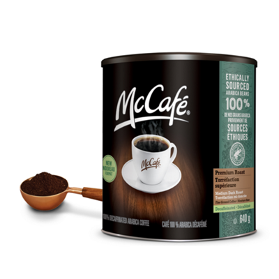 McCafé Torréfaction Supérieure Décaféinée Moyenne Noire Café Moulu Canne