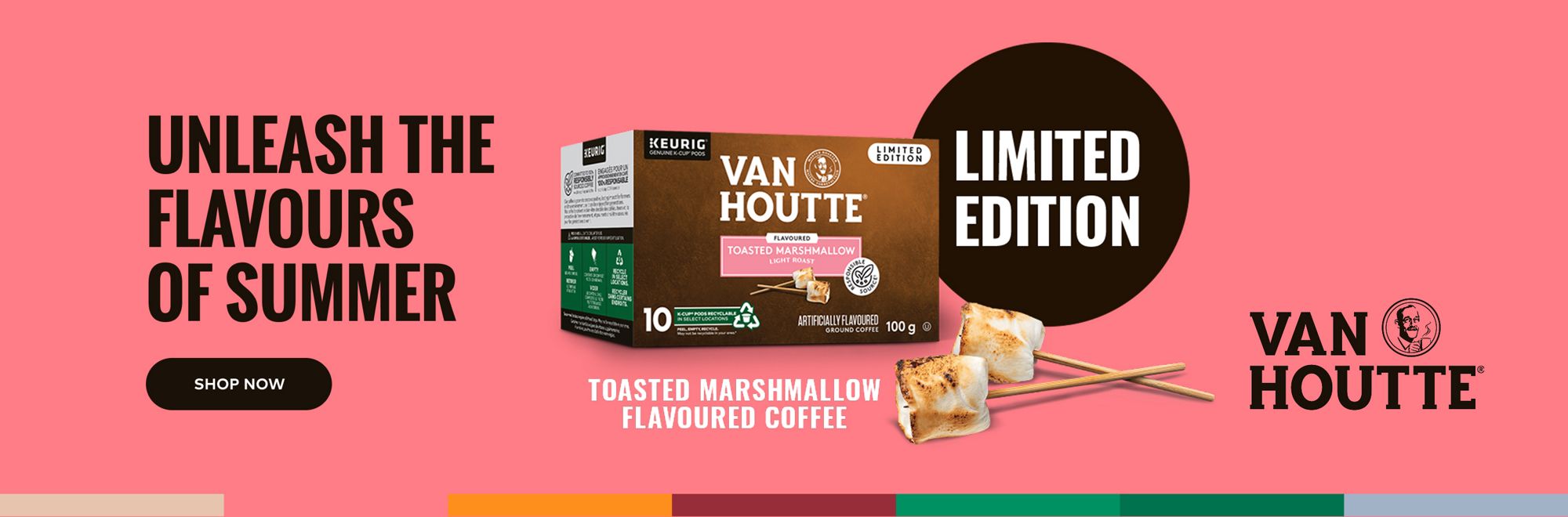 Van Houtte Toasted Marshmallow coffee. Limited edition. Shop now.