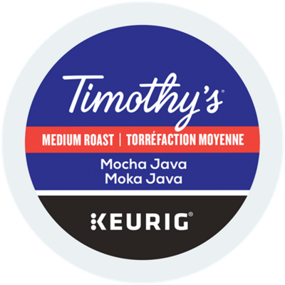 Timothy's café Moka java de torréfaction moyenne