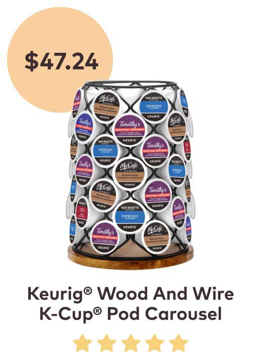 Keurig® Wood And Wire K-Cup® Pod Carousel