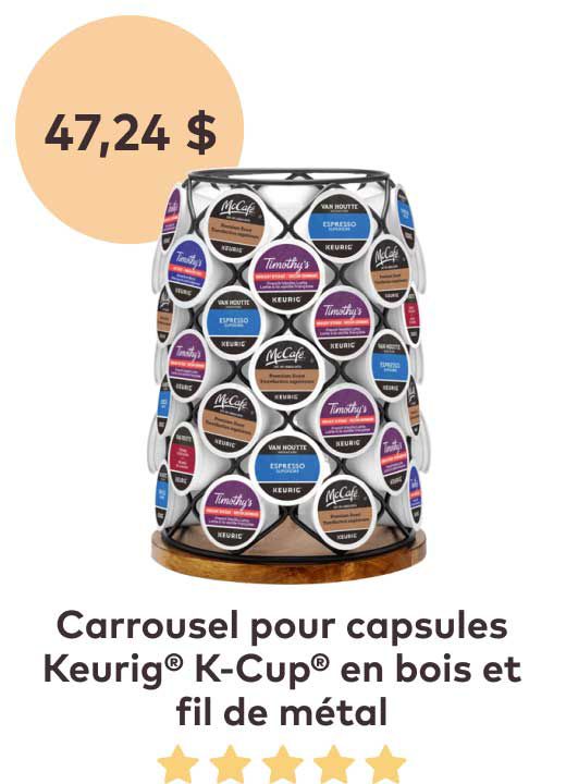 Carrousel en bois et fil de métal Keurig® pour vos capsules K-Cup®