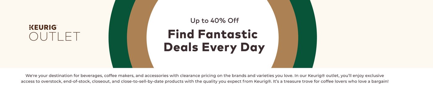 40% off Keurig outlet products with code OUTLET40