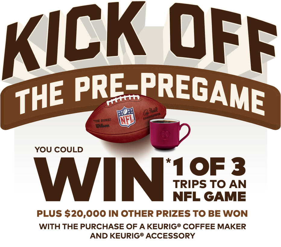 Kick Off The Pre-Pregame - Win 1 of 3 trips to an NFL game