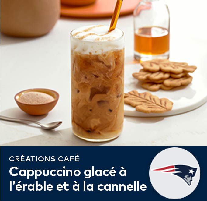 Créations Café Cappuccino glacé à l’érable et à la cannelle