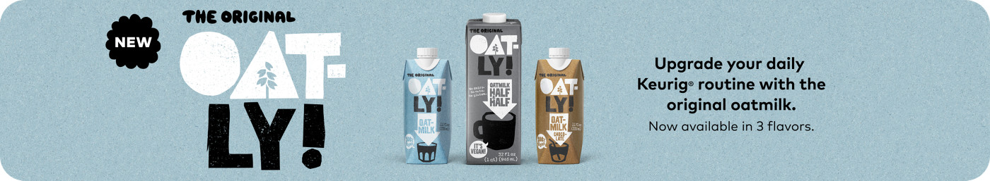 celebrate the new Oatly creamers - great addition to your coffee