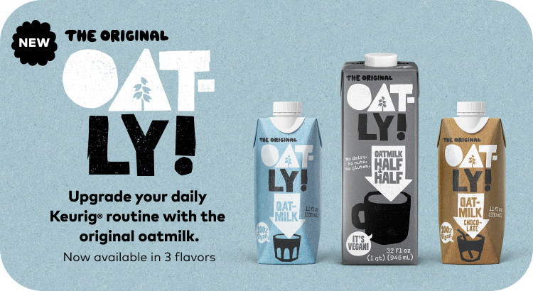 celebrate the new Oatly creamers - great addition to your coffee