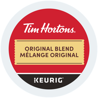 A pod of Tim Hortons Original Blend Medium Roast Coffee