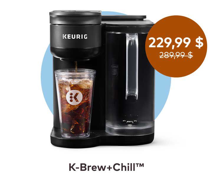 Cafetière une tasse à la fois Keurig® K-Brew+Chill (MC)