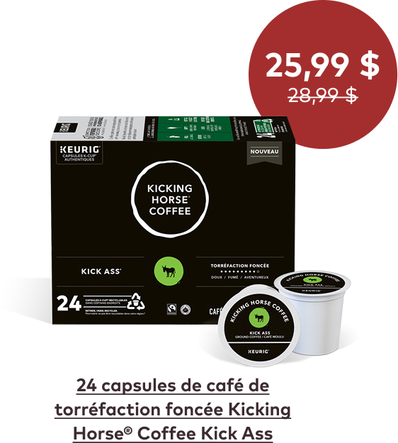 Kicking Horse® Coffee Kick-Ass de torréfaction Foncée
