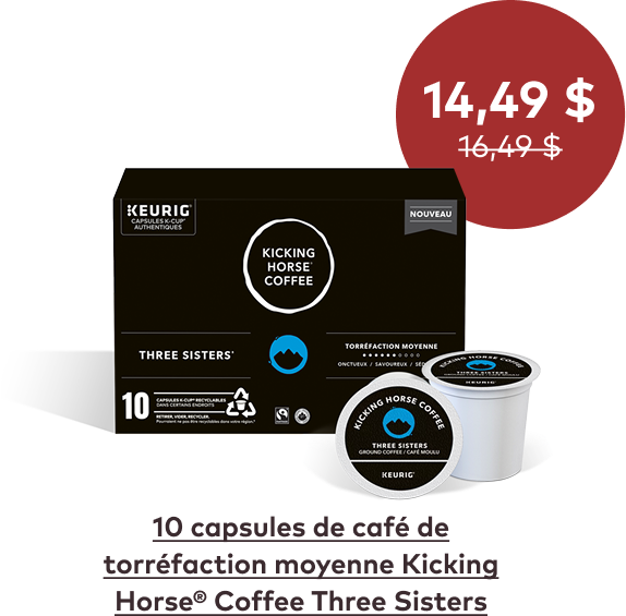 Kicking Horse® Coffee Three Sisters de torréfaction Moyenne