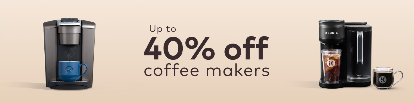 up to 40% off coffee makers