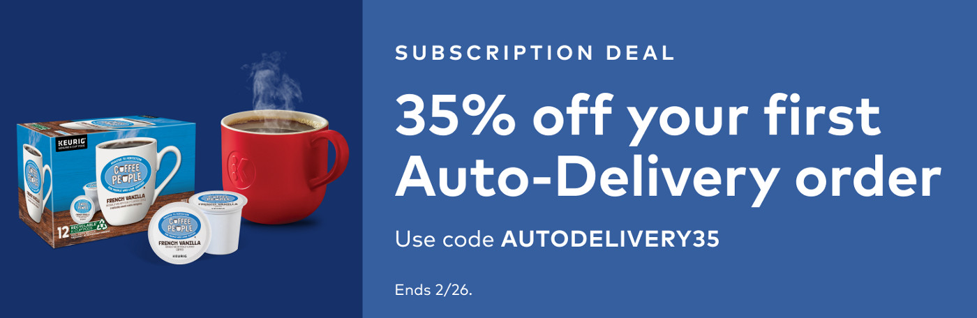 35% off your first auto-delivery order