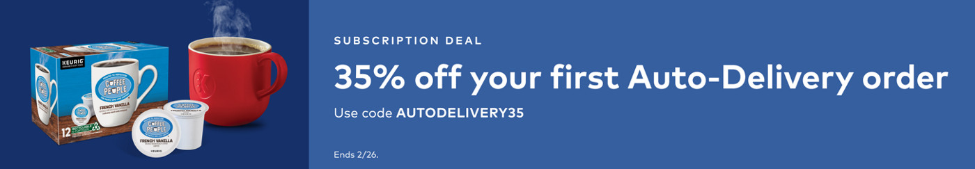 35% off your first auto-delivery order