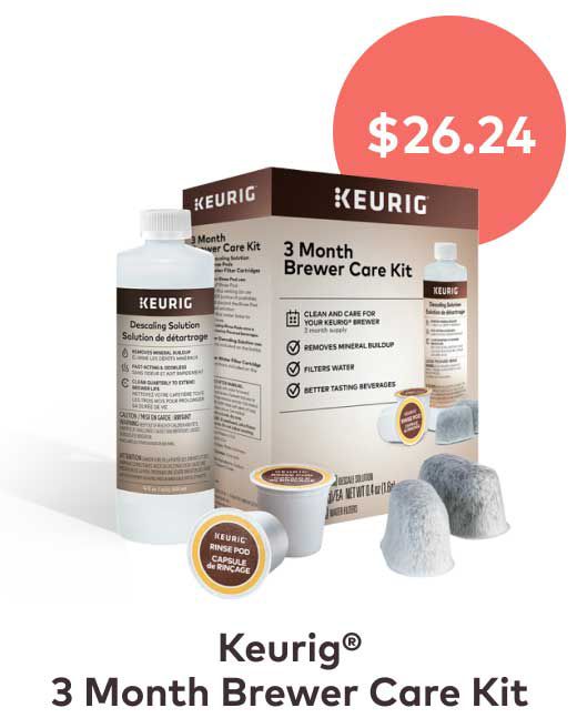 Keurig® 3 Month Brewer Care Kit — $26.24