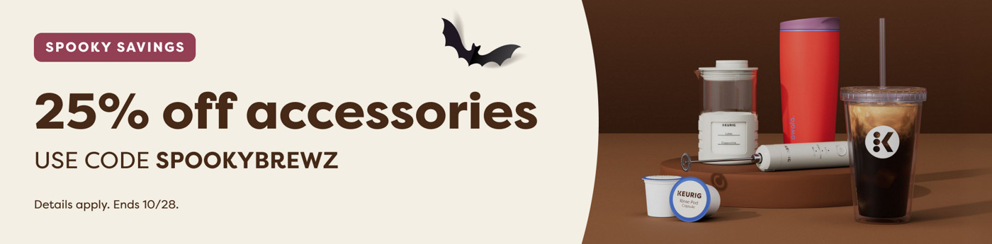 20% off all accessories - use code SPOOKYBREWZ