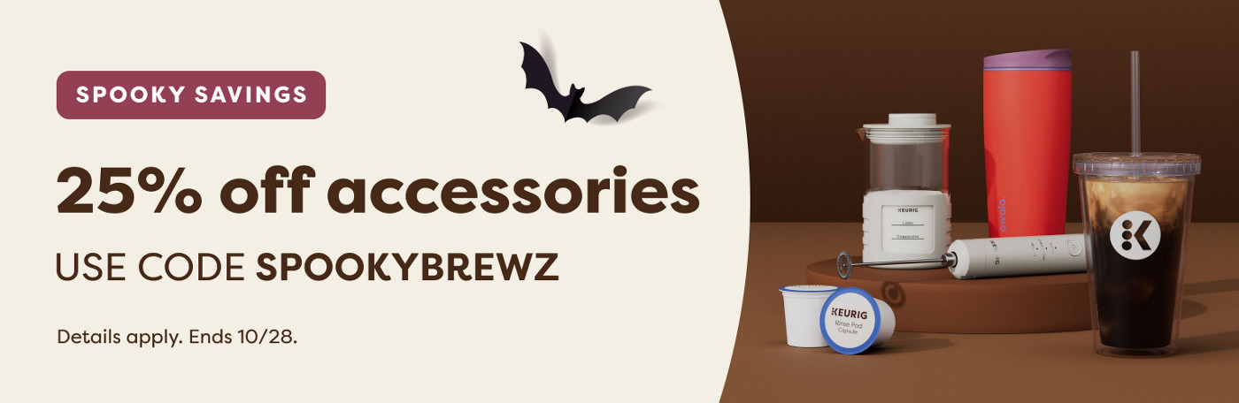20% off all accessories - use code SPOOKYBREWZ