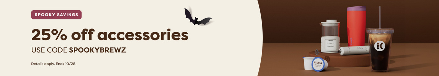 20% off all accessories - use code SPOOKYBREWZ