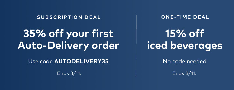 35% off your first auto-delivery order