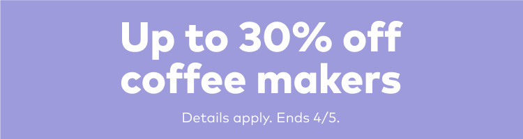 up to 30% off keurig coffee makers