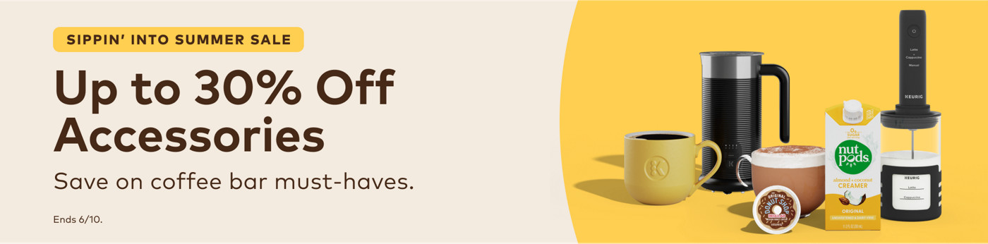 up to 30% off keurig accessories