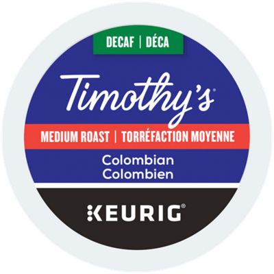 Timothy's Colombian Decaf Medium Roast Coffee