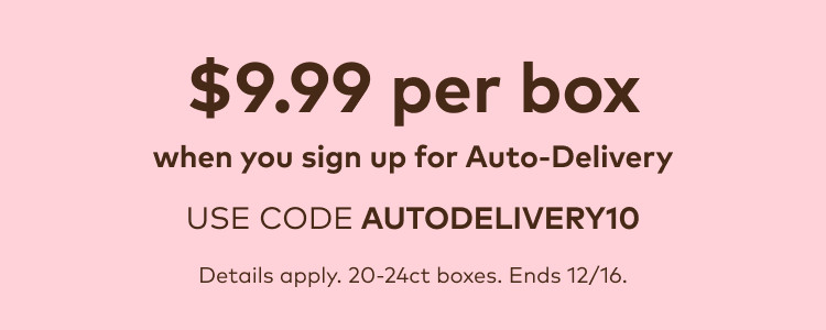 $9.99 for your first auto-delivery order