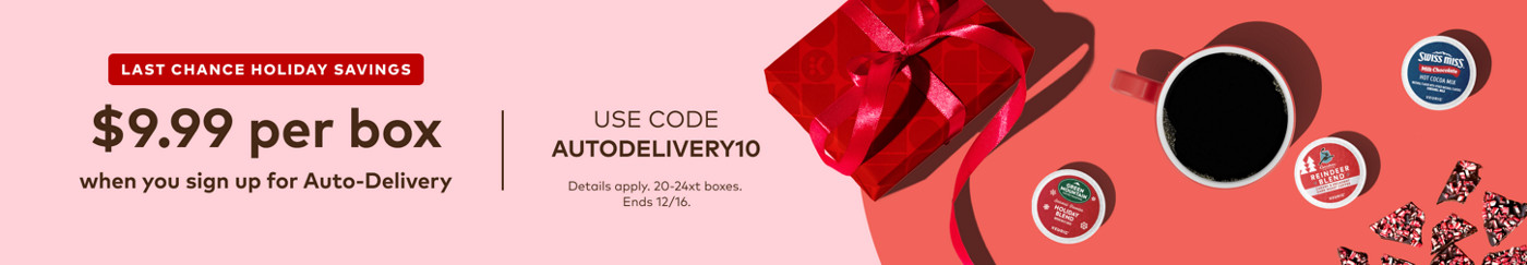 $9.99 for your first auto-delivery order