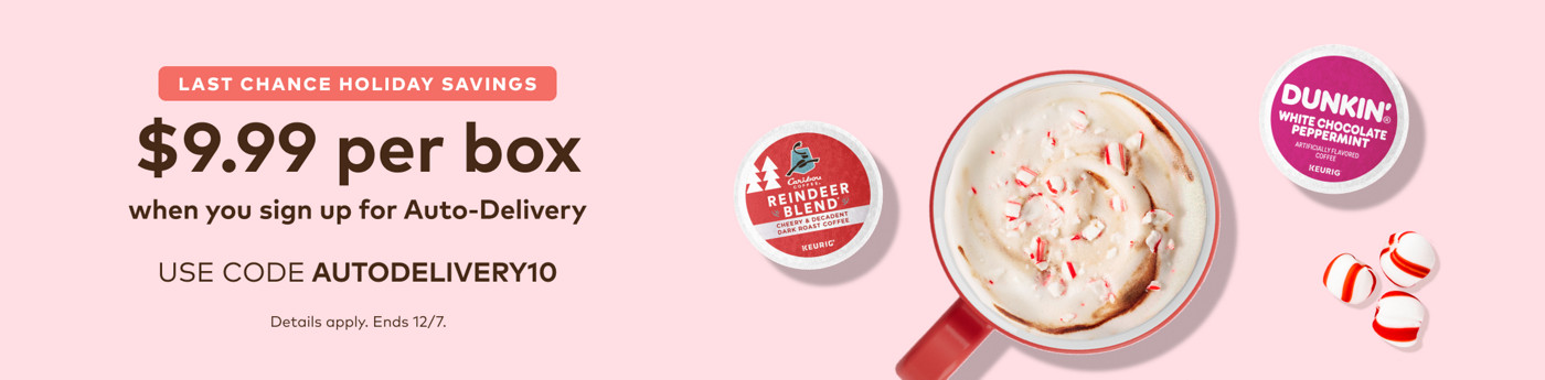 $9.99 for your first auto-delivery order