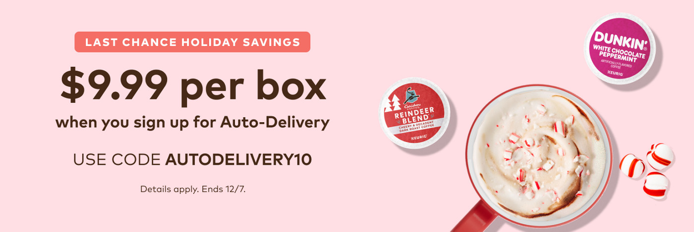 $9.99 for your first auto-delivery order