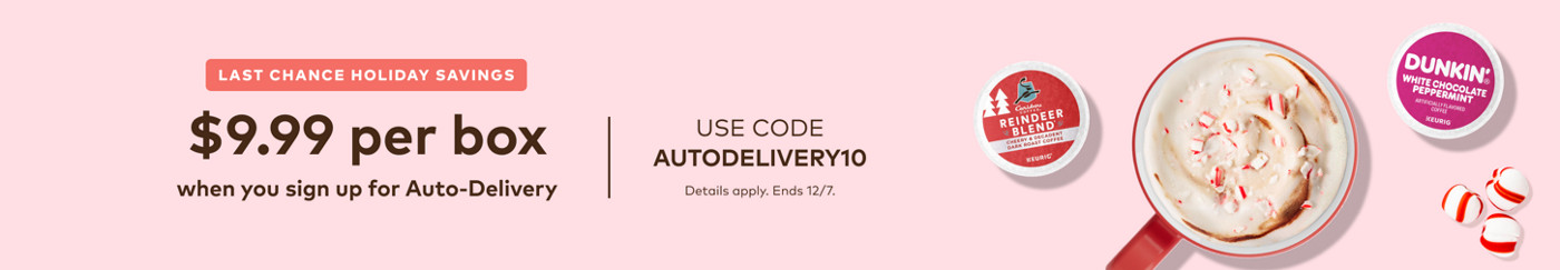$9.99 for your first auto-delivery order