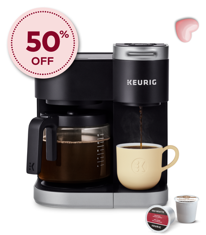 Get 50% OFF select coffee maker + 15% off beverages