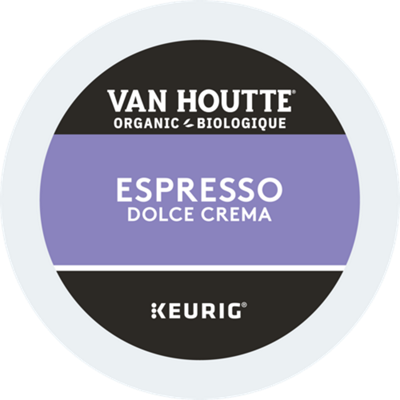 Van Houtte Café Espresso Dolce Crema Biologique Fairtrade de Torréfaction Moyenne