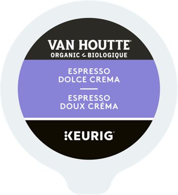 Van Houtte Café Espresso Dolce Crema Biologique Fairtrade de Torréfaction Moyenne