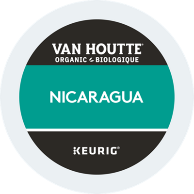 A pod of Van Houtte Nicaragua Organic Fairtrade Medium Roast Coffee