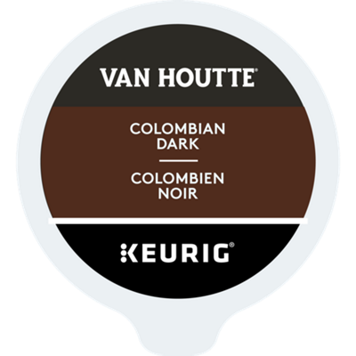 Une capsule de Van Houtte café Colombien noir de torréfaction foncée