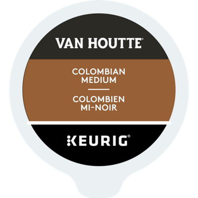 A pod of Van Houtte Colombian Medium Roast Coffee