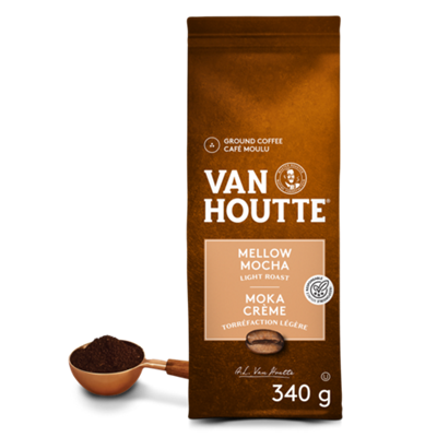 Van Houtte Café Moka Crème de Torréfaction Légère Moulu