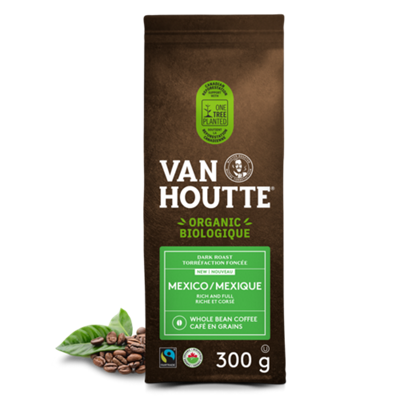 Van Houtte Café Mexique Biologique Fairtrade de Torréfaction Moyenne en Grains
